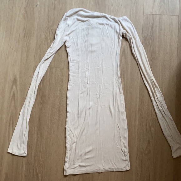 The Line by K Rori Mini Dress Ribbed Knit Cream - Picture 5 of 5